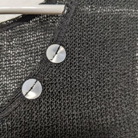 CATY LESCA Lagenlook Boho Crochet Tunic Top S - Picture 3 of 11